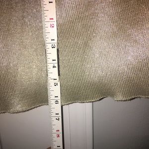 Shimmering Gold Short Swing Skirt